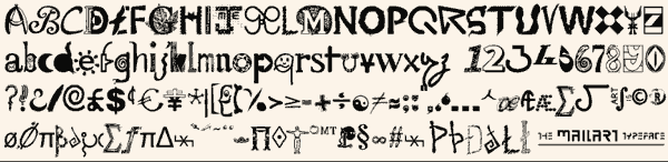 mail art font